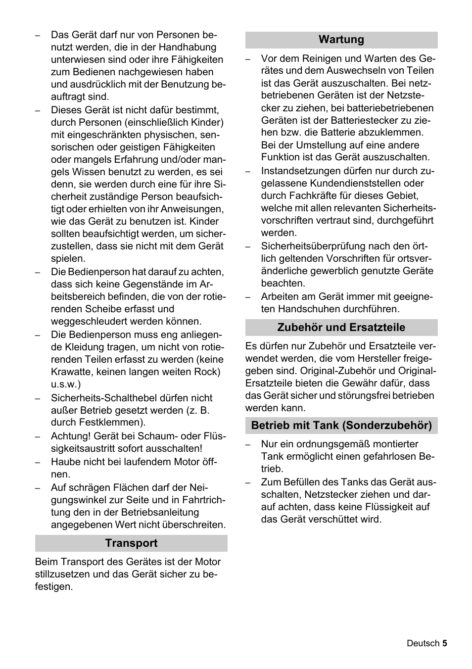 Karcher BDS 51-180 C Adv User Manual | Page 5 / 116