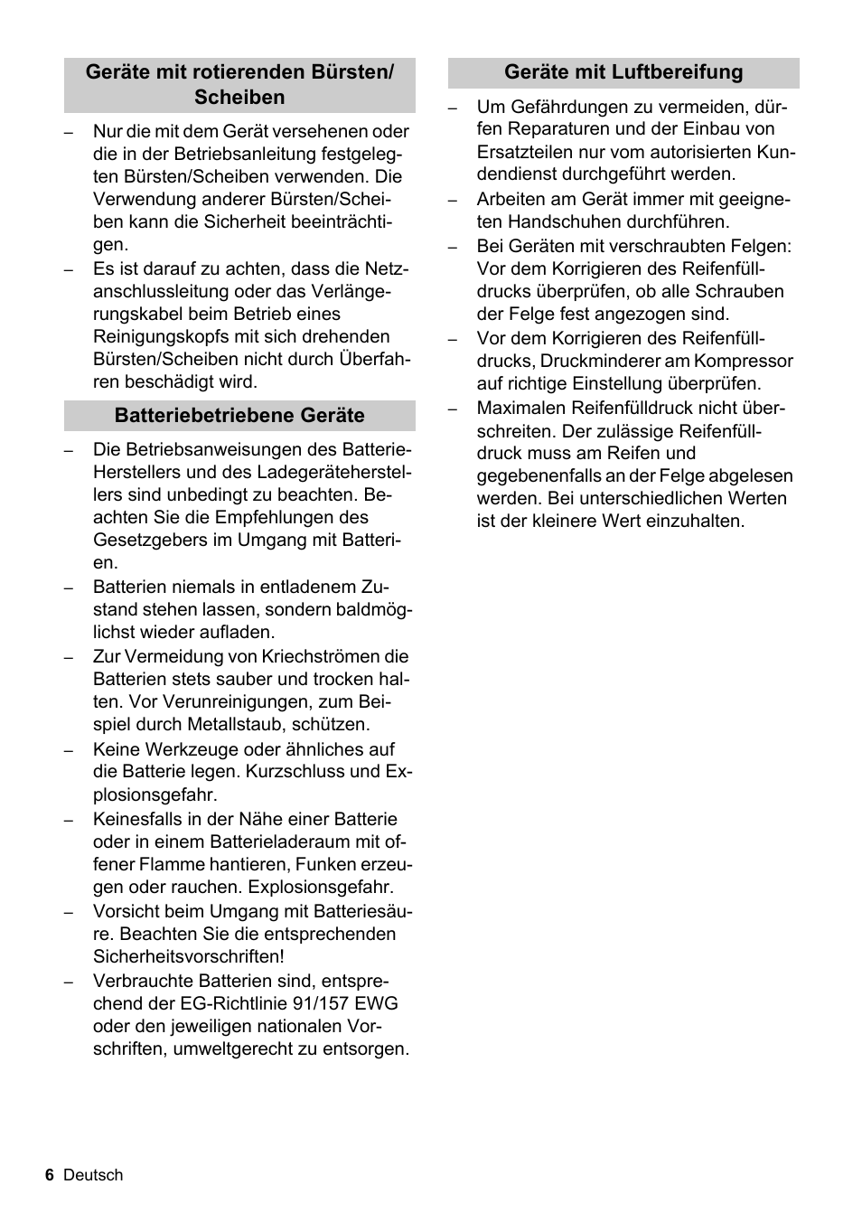 Karcher BDS 51-180 C Adv User Manual | Page 6 / 116