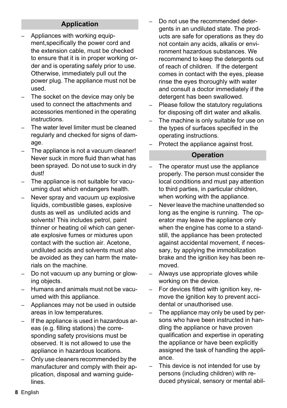 Karcher BDS 51-180 C Adv User Manual | Page 8 / 116