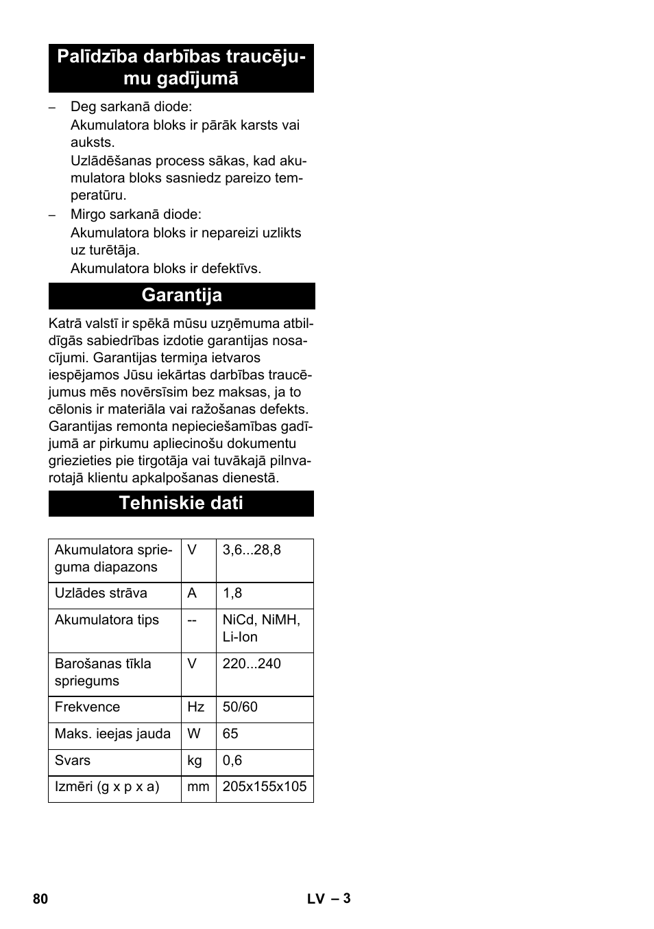 Karcher KM 35-5 C User Manual | Page 80 / 84