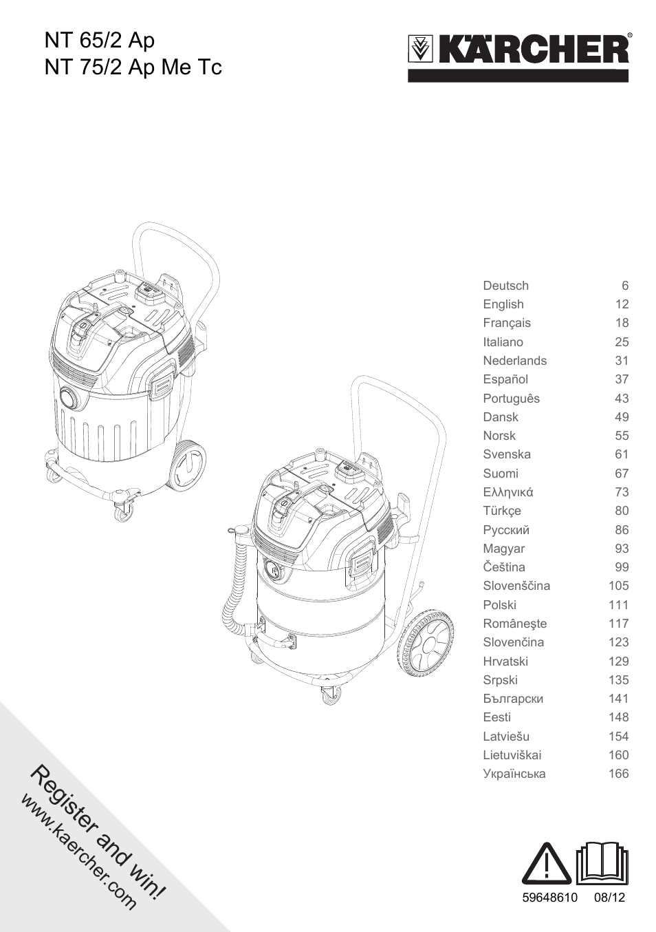 Karcher NT 65-2 Ap EU User Manual | 180 pages