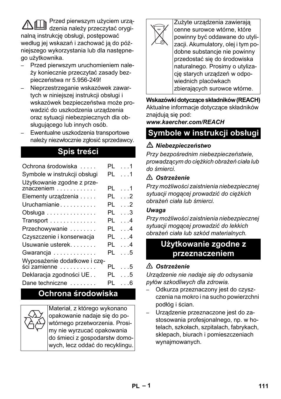Karcher NT 65-2 Ap EU User Manual | Page 111 / 180