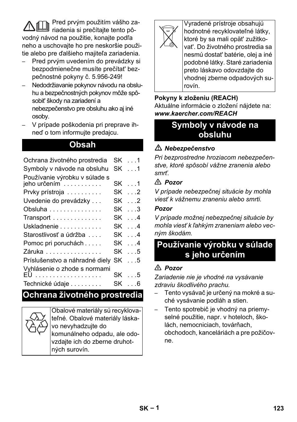 Karcher NT 65-2 Ap EU User Manual | Page 123 / 180