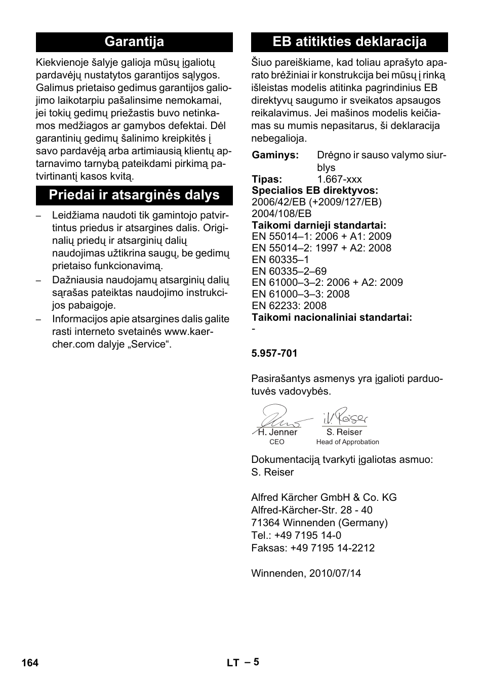 Karcher NT 65-2 Ap EU User Manual | Page 164 / 180