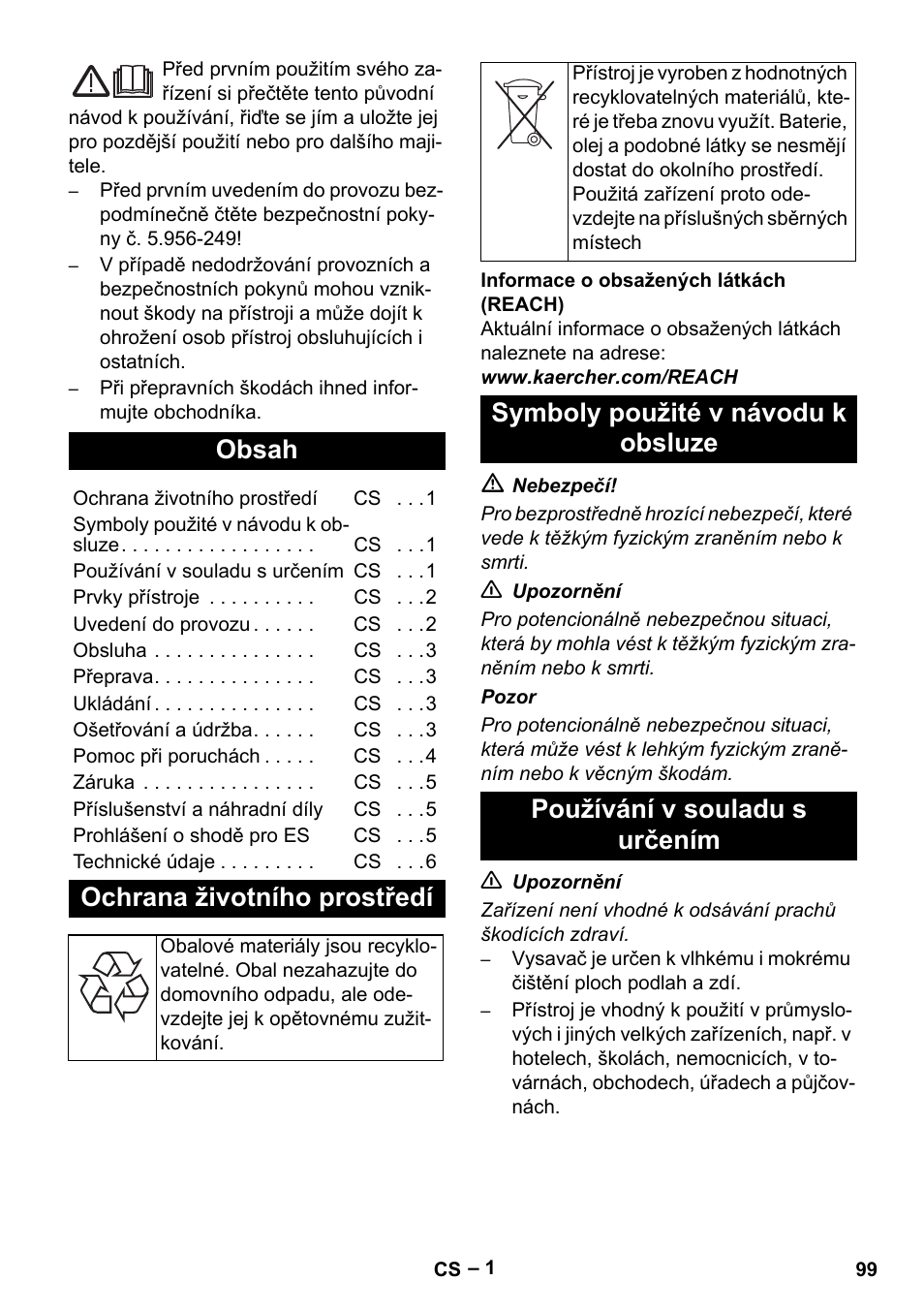 Karcher NT 65-2 Ap EU User Manual | Page 99 / 180