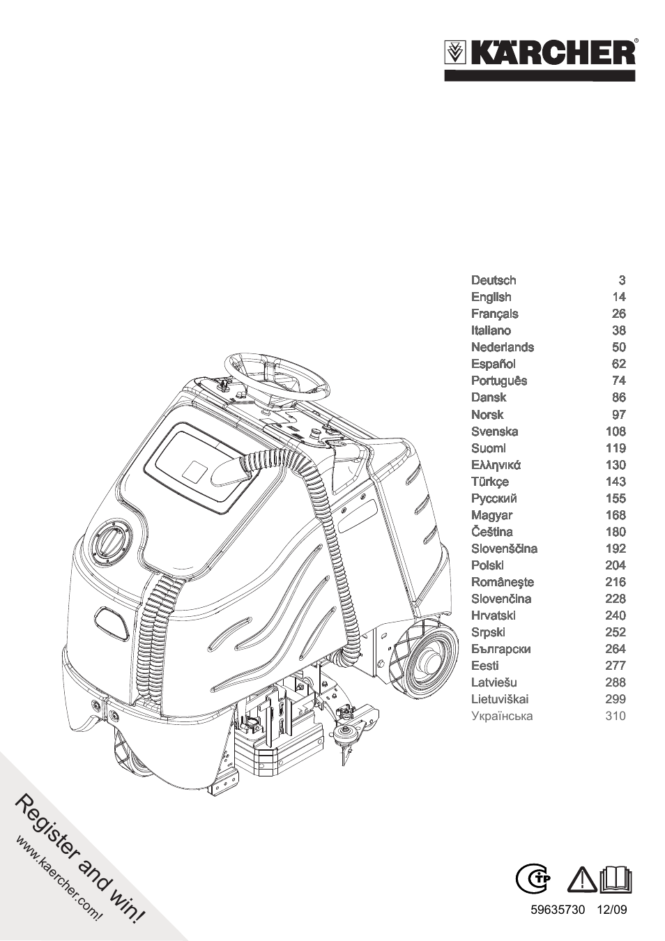 Karcher B 95 RS Bp wet User Manual | 324 pages