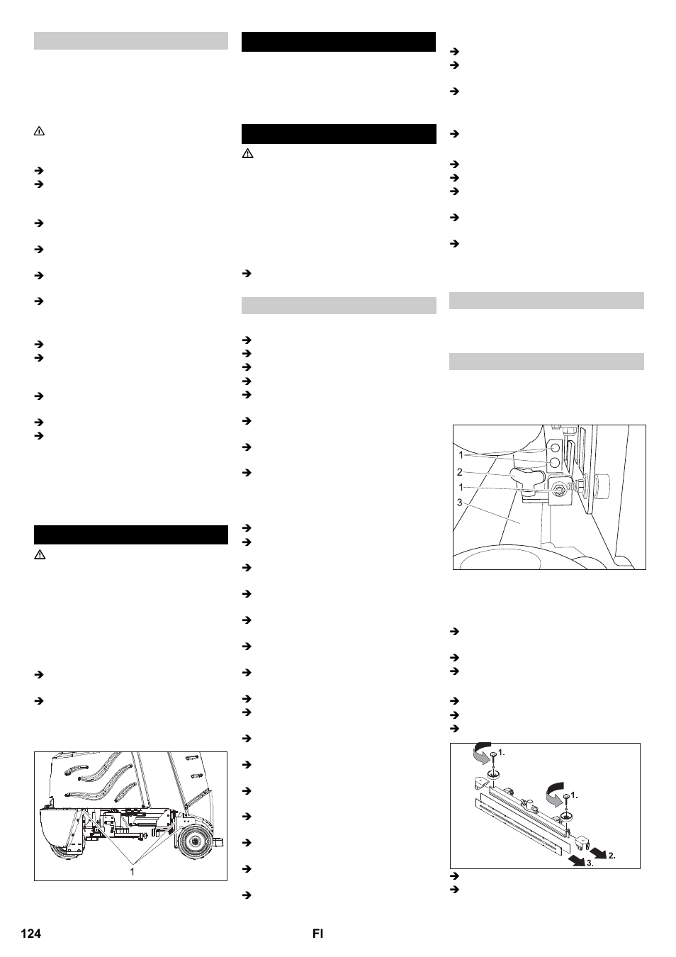 Kuljetus säilytys hoito ja huolto | Karcher B 95 RS Bp wet User Manual | Page 124 / 324