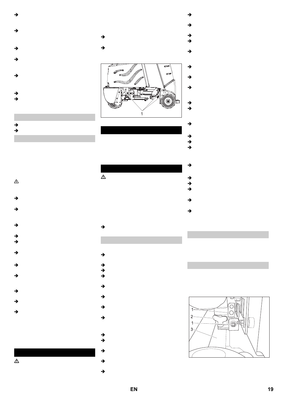 Transport storage maintenance and care | Karcher B 95 RS Bp wet User Manual | Page 19 / 324