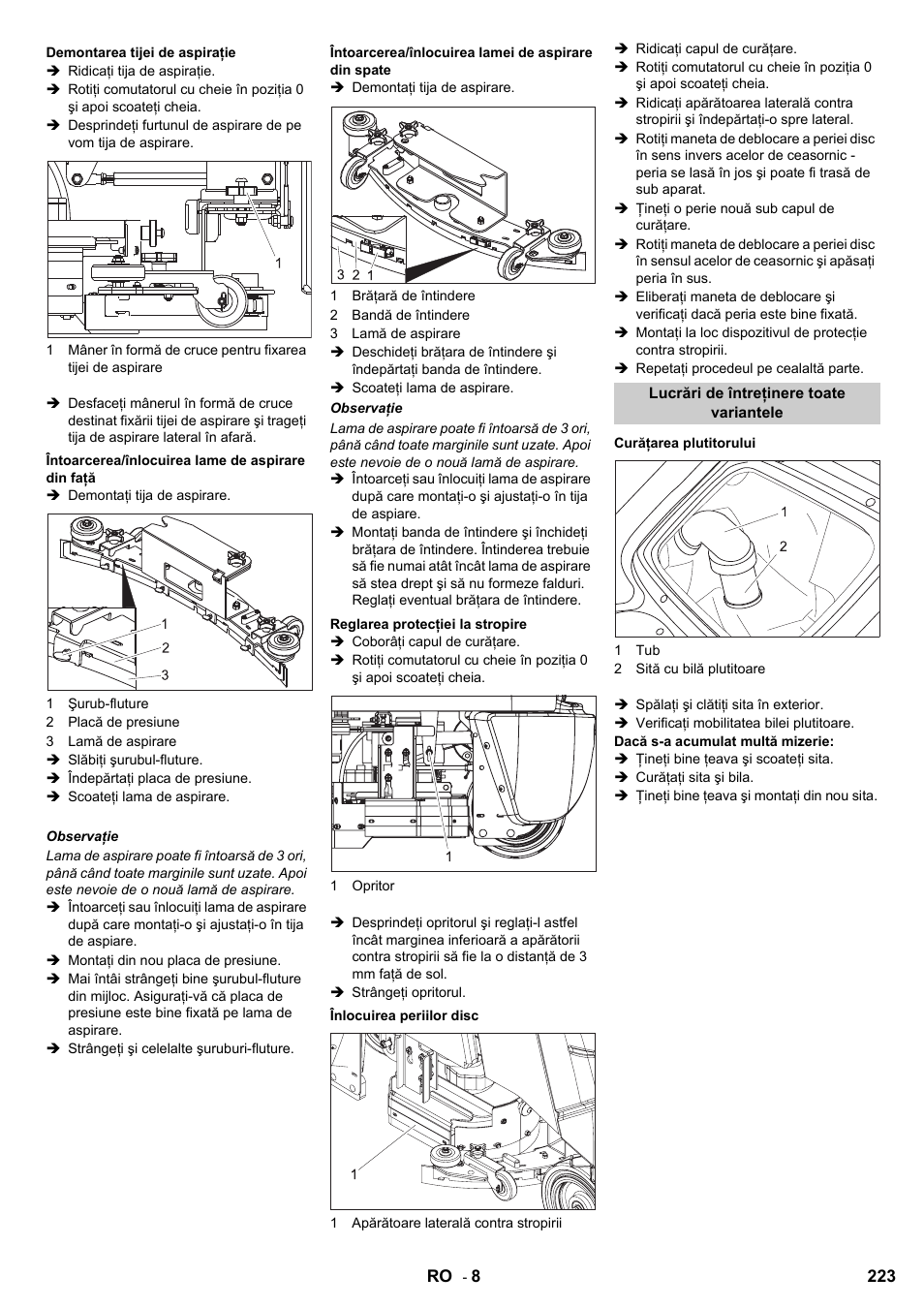 Karcher B 95 RS Bp wet User Manual | Page 223 / 324