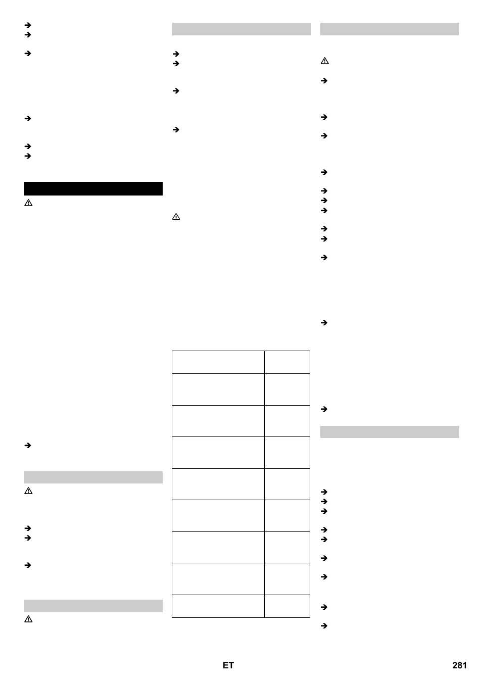 Käitamine | Karcher B 95 RS Bp wet User Manual | Page 281 / 324