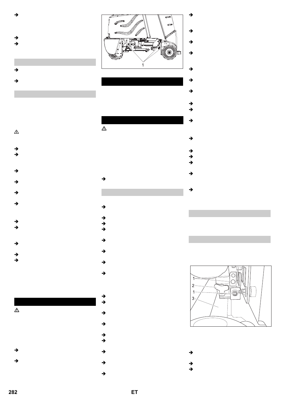 Transport hoiulepanek korrashoid ja tehnohooldus | Karcher B 95 RS Bp wet User Manual | Page 282 / 324