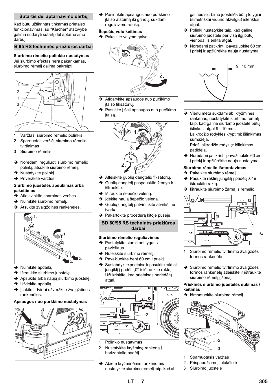 Karcher B 95 RS Bp wet User Manual | Page 305 / 324