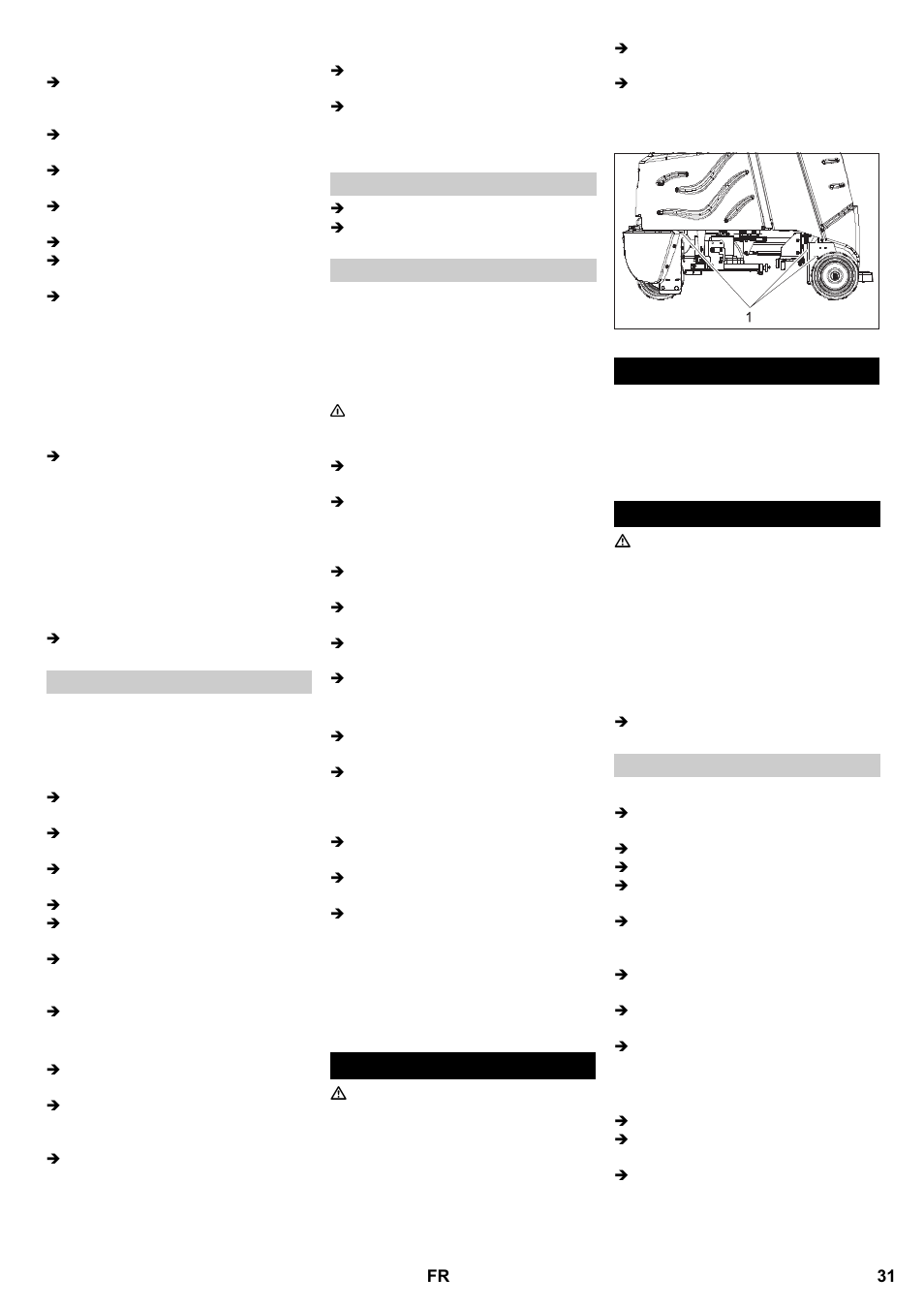 Transport entreposage entretien et maintenance | Karcher B 95 RS Bp wet User Manual | Page 31 / 324