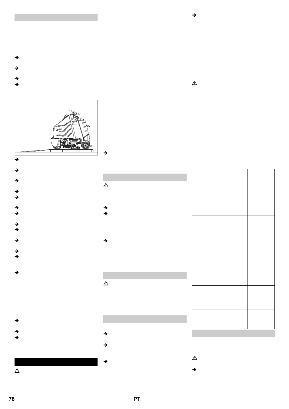 Funcionamento | Karcher B 95 RS Bp wet User Manual | Page 78 / 324