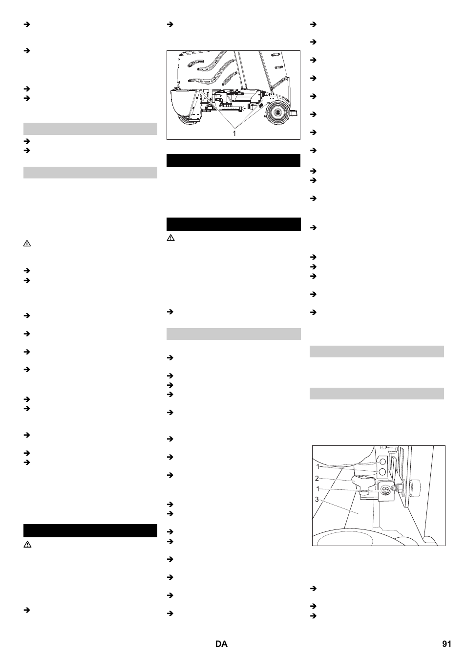 Transport opbevaring pleje og vedligeholdelse | Karcher B 95 RS Bp wet User Manual | Page 91 / 324