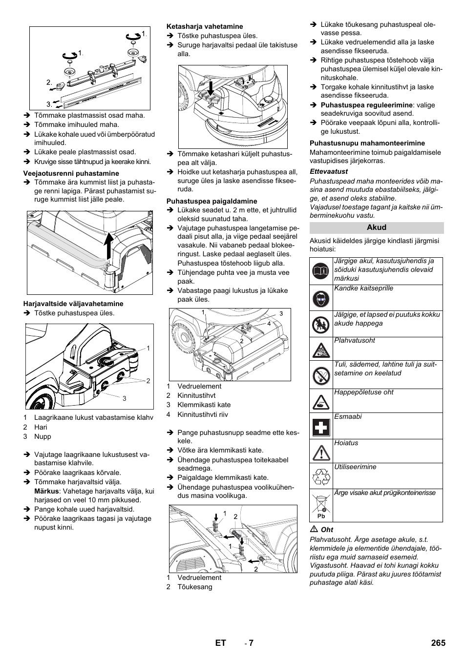 Karcher B 60 W User Manual | Page 265 / 308