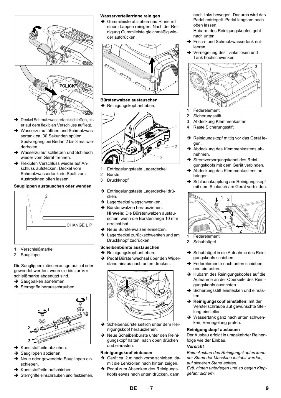 Karcher B 60 W User Manual | Page 9 / 308