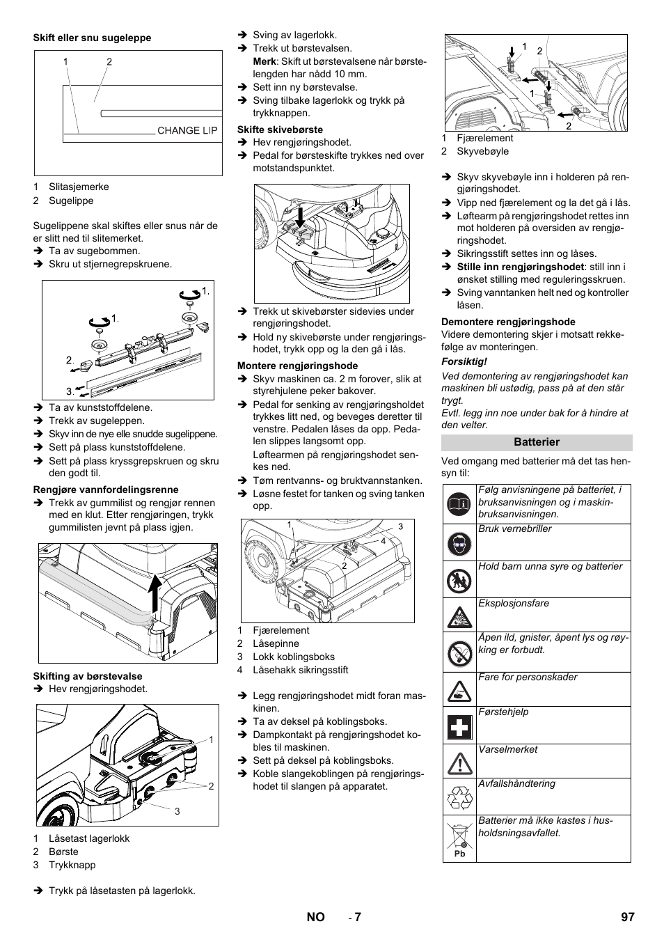 Karcher B 60 W User Manual | Page 97 / 308