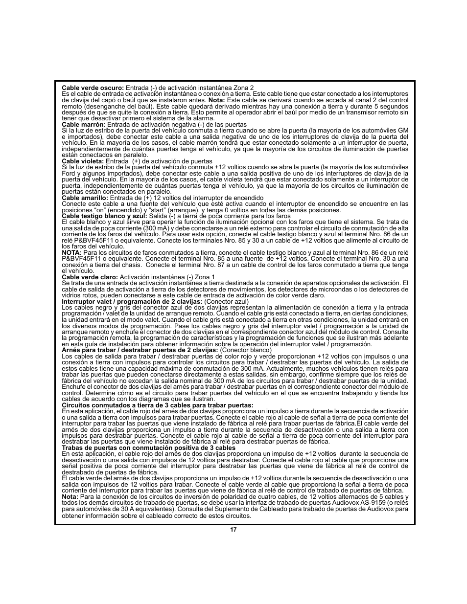 Audiovox APS-700 User Manual | Page 17 / 24