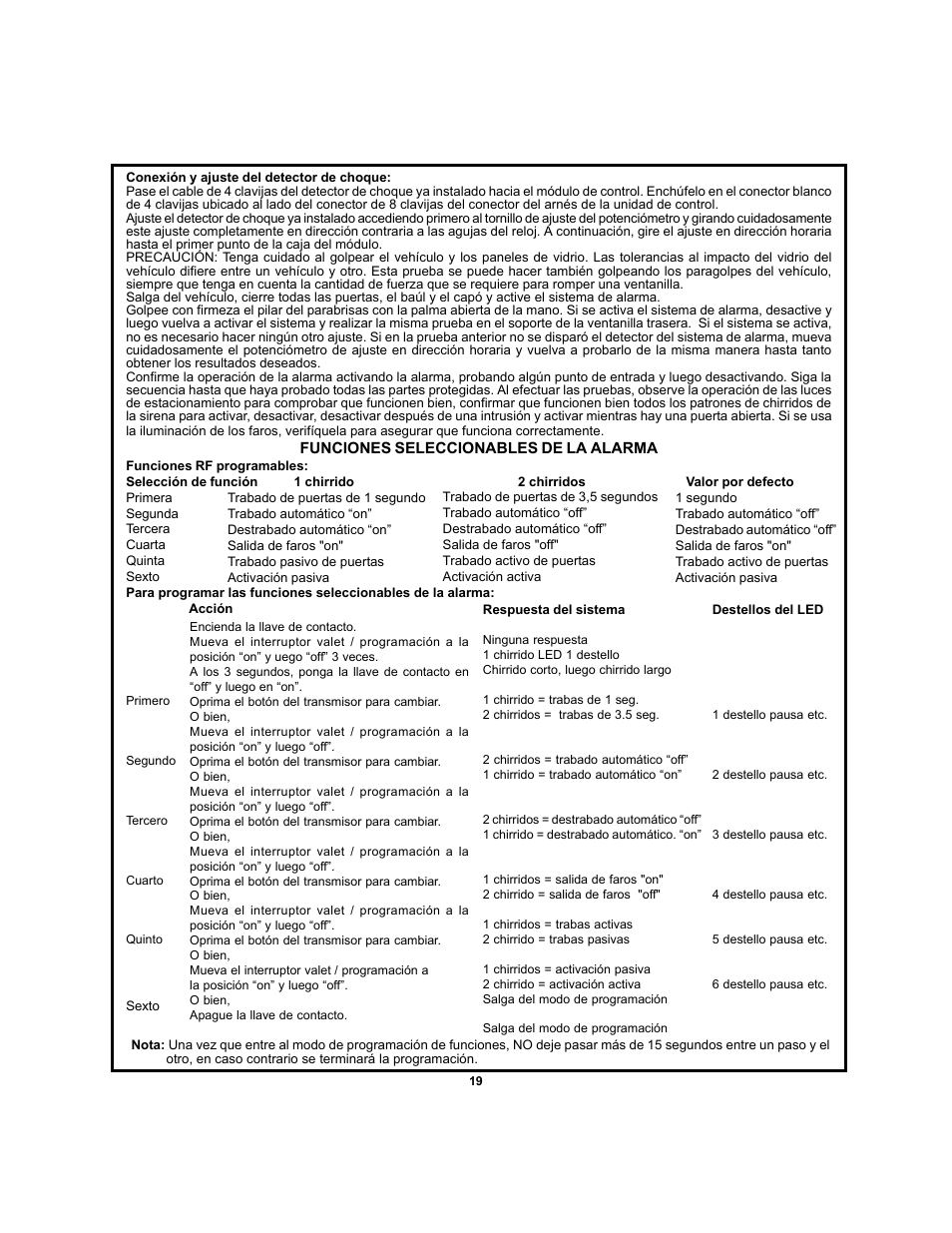Audiovox APS-700 User Manual | Page 19 / 24