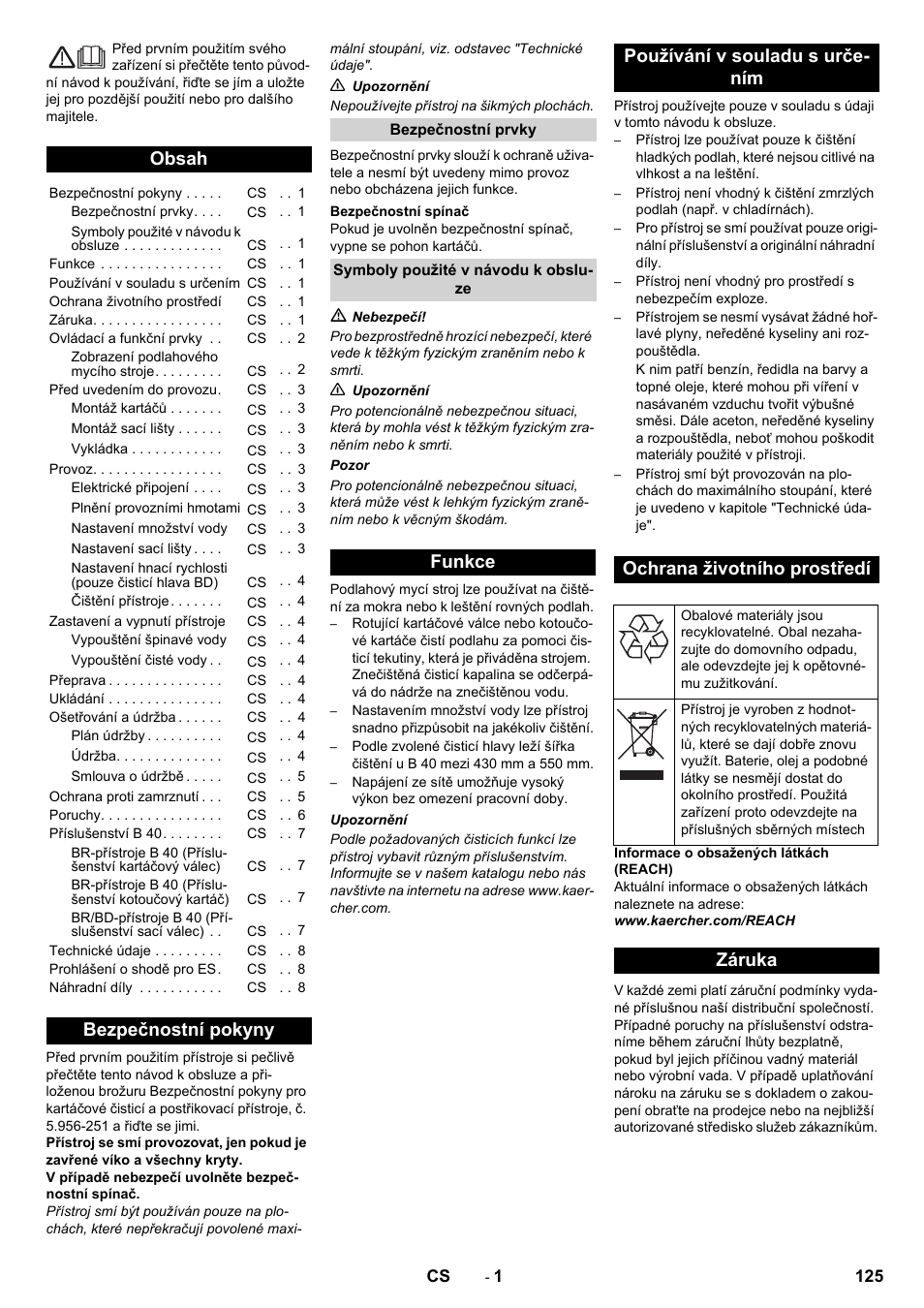 Karcher B 40 C Bp R 55 User Manual | Page 125 / 226