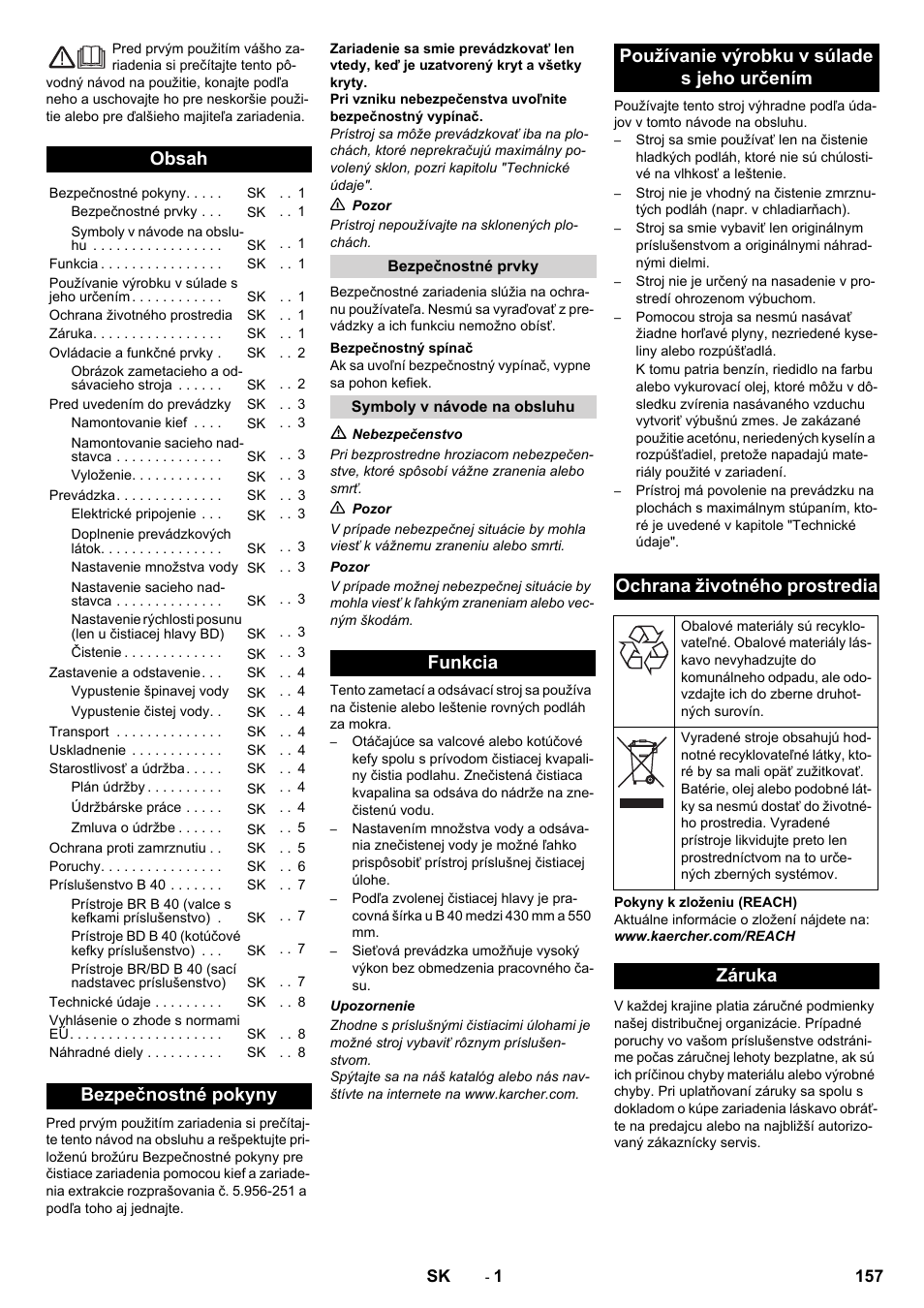 Karcher B 40 C Bp R 55 User Manual | Page 157 / 226