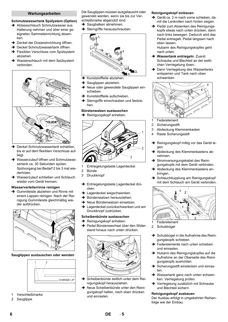 Karcher B 40 C Bp R 55 User Manual | Page 6 / 226