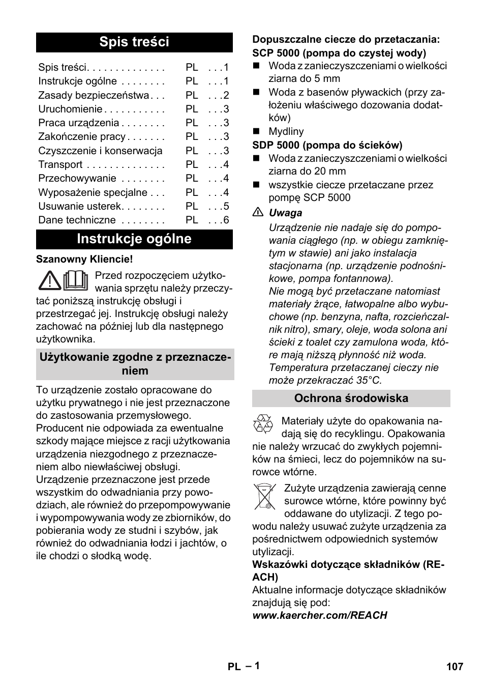 Karcher SCP 5000 User Manual | Page 107 / 168