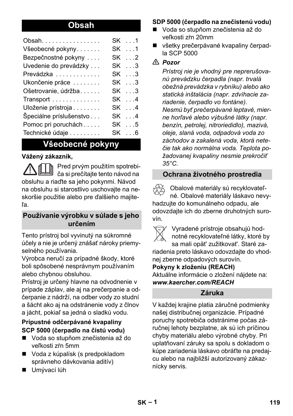 Karcher SCP 5000 User Manual | Page 119 / 168