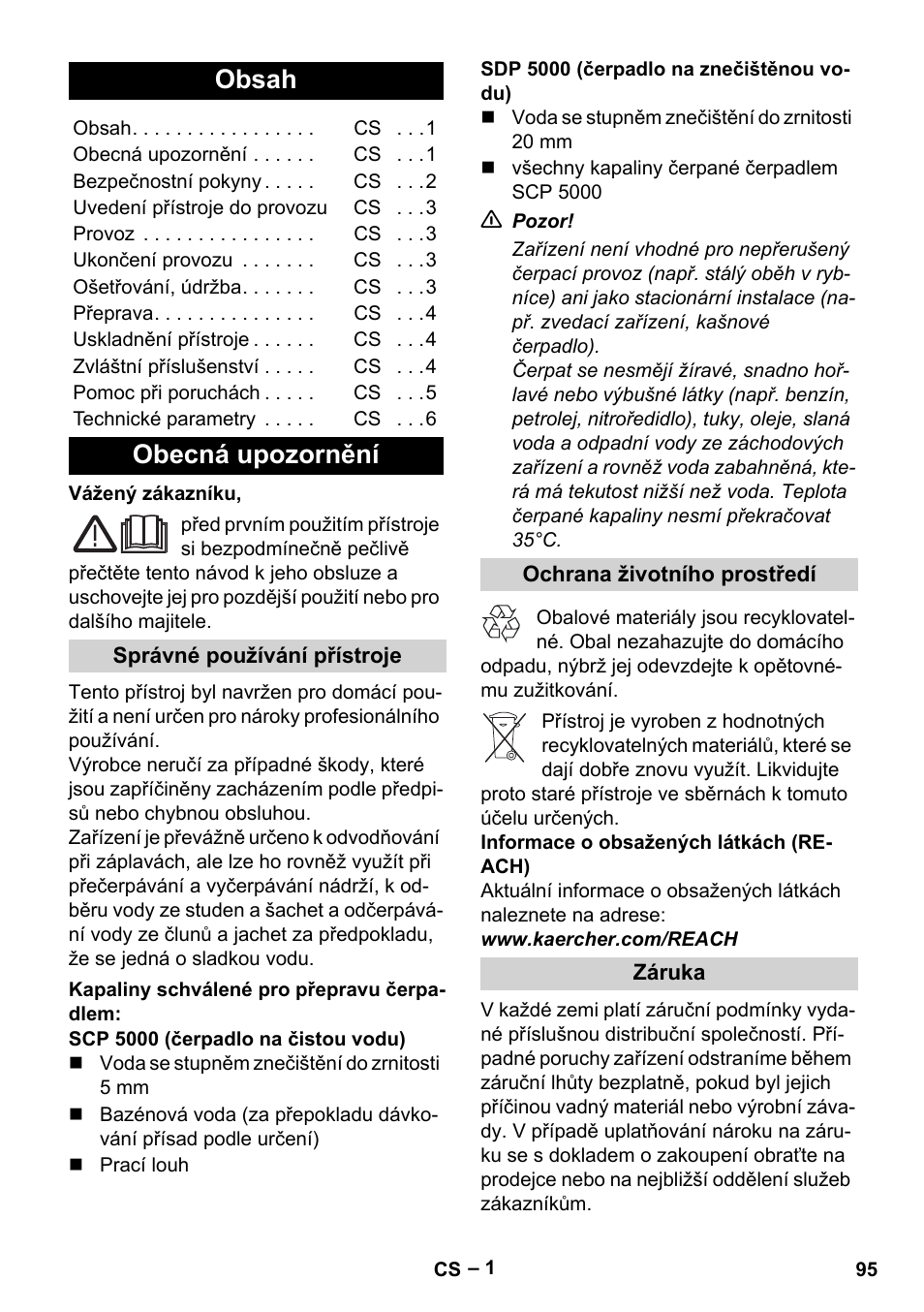 Karcher SCP 5000 User Manual | Page 95 / 168