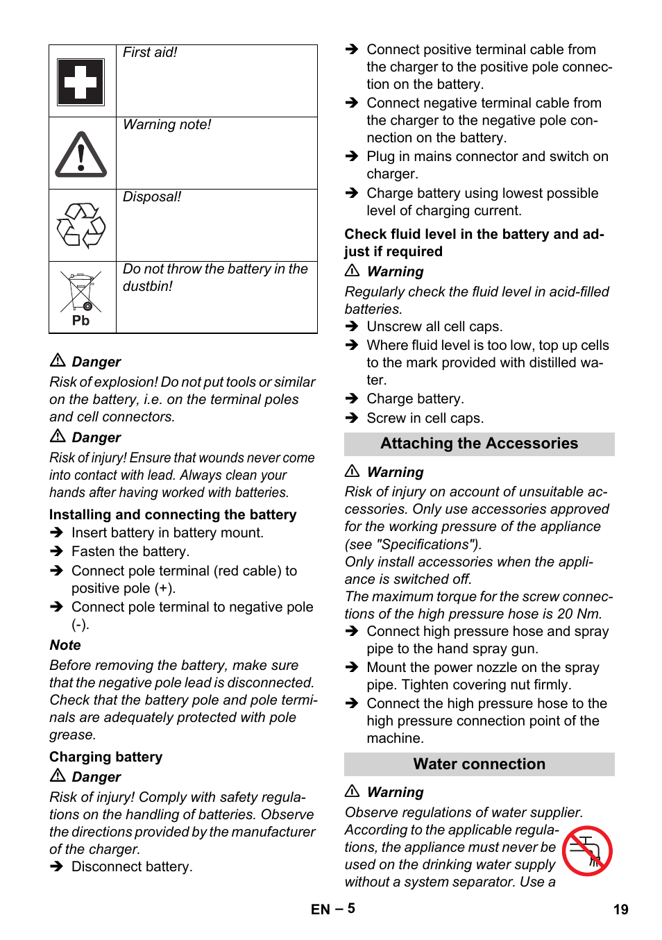 Karcher HD 9-50 Pe User Manual | Page 19 / 346