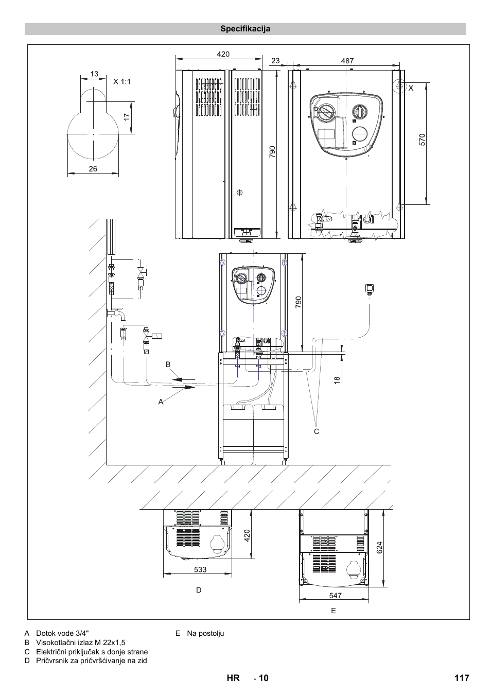 Specifikacija | Karcher HD 13-12-4 ST User Manual | Page 117 / 156