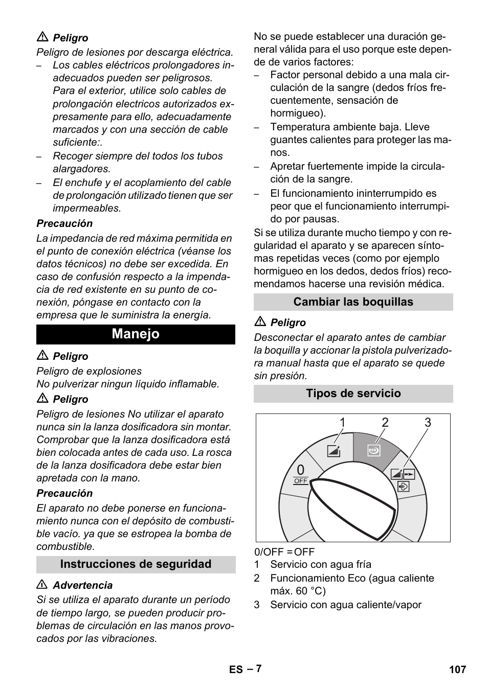 Manejo | Karcher HDS 7-12-4 M User Manual | Page 107 / 516