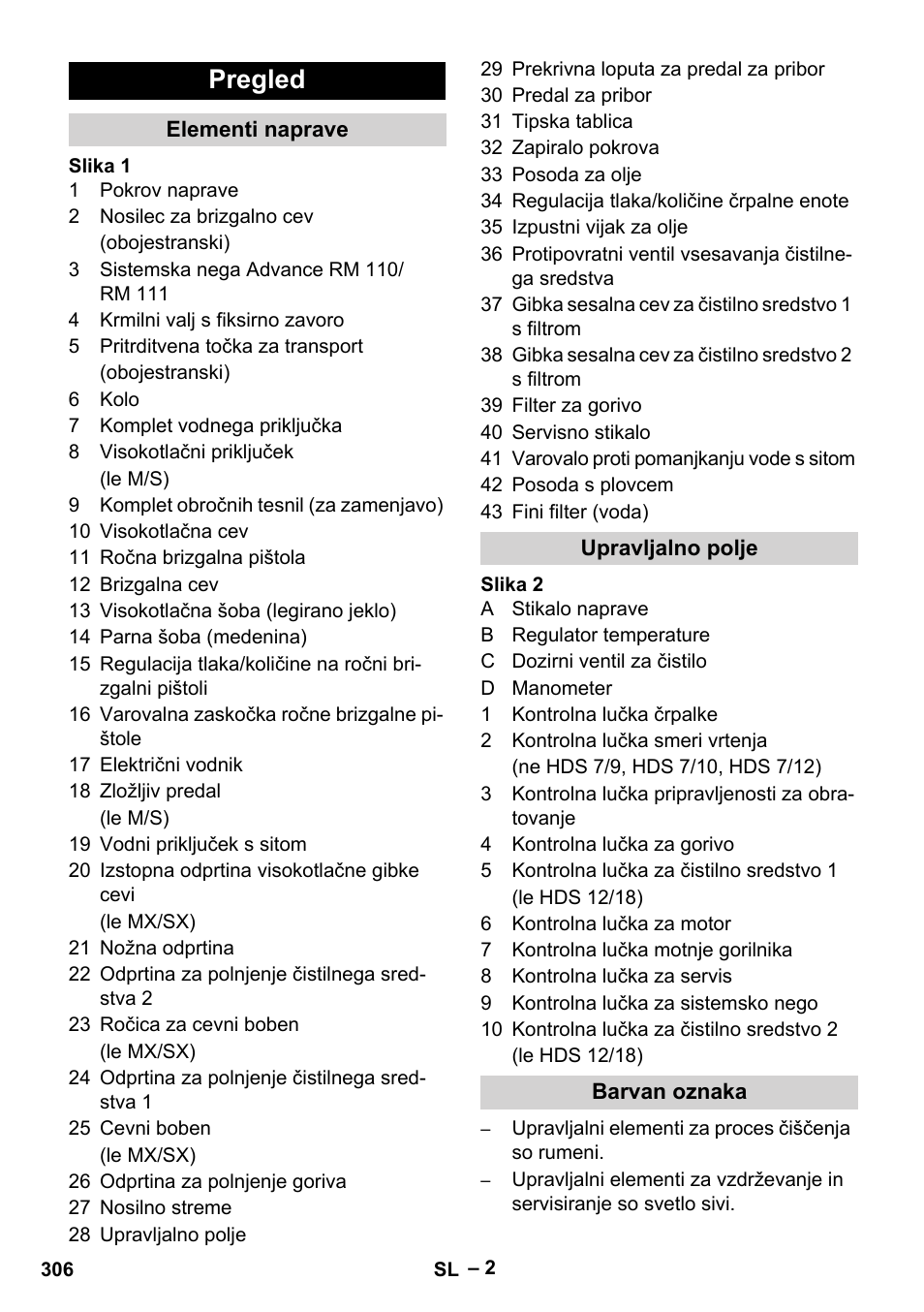 Pregled | Karcher HDS 7-12-4 M User Manual | Page 306 / 516