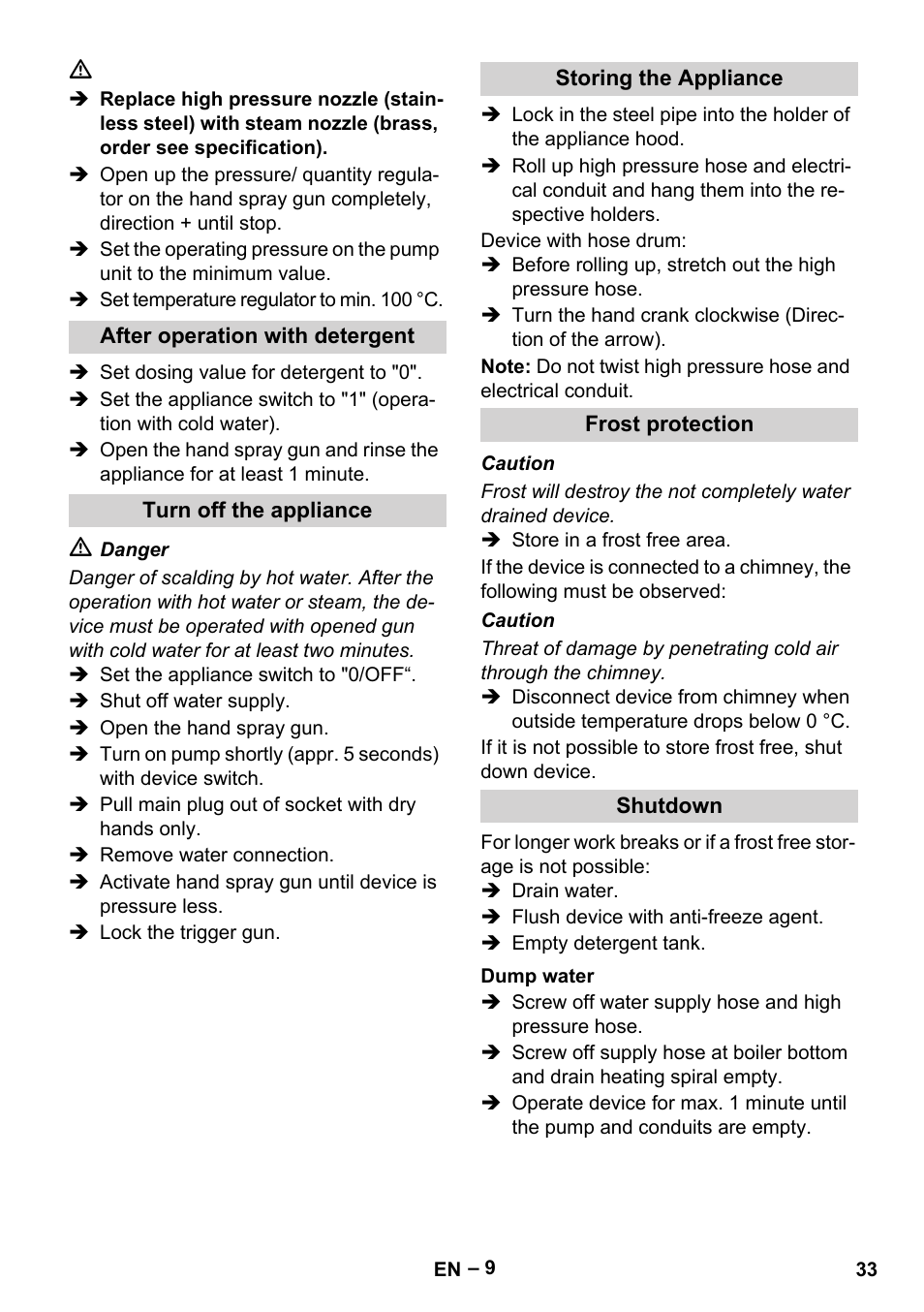 Karcher HDS 7-12-4 M User Manual | Page 33 / 516