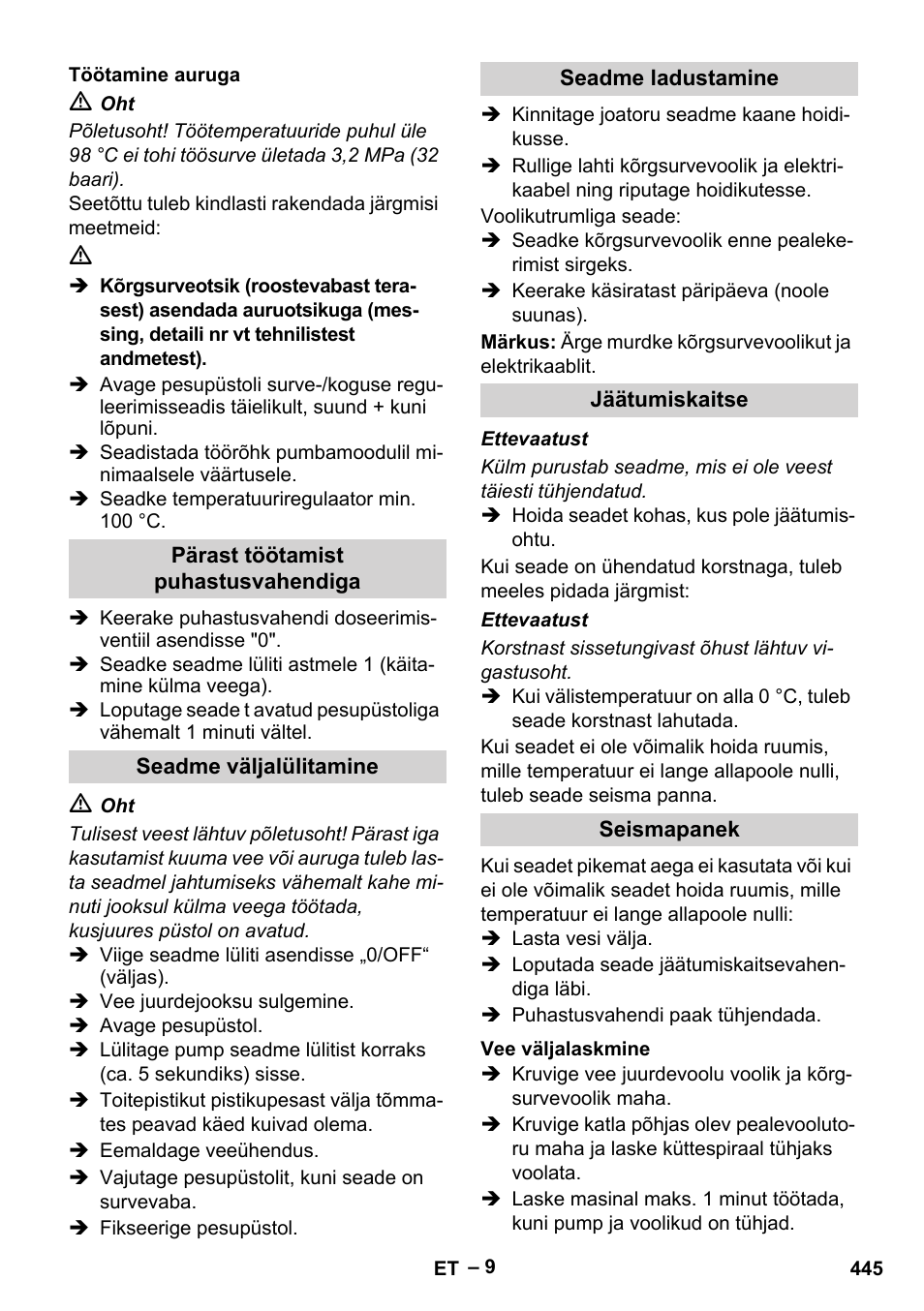 Karcher HDS 7-12-4 M User Manual | Page 445 / 516