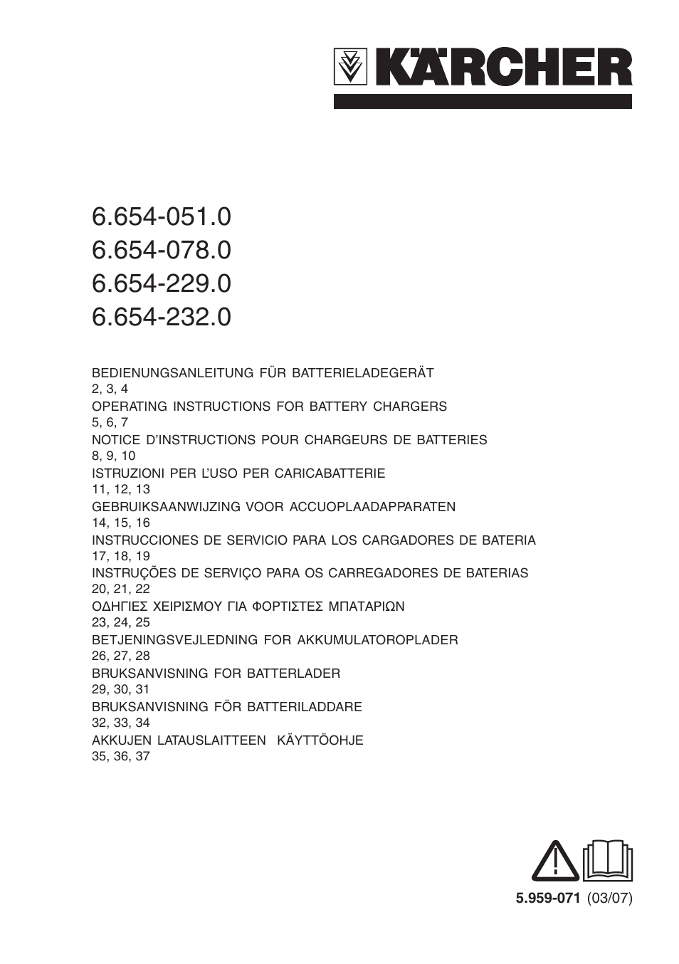 Karcher BDP 50 - 2000 RS Bp Pack User Manual | 40 pages