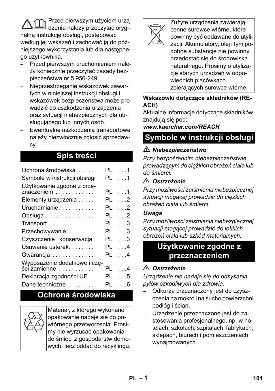 Karcher NT 48-1 Te User Manual | Page 101 / 156