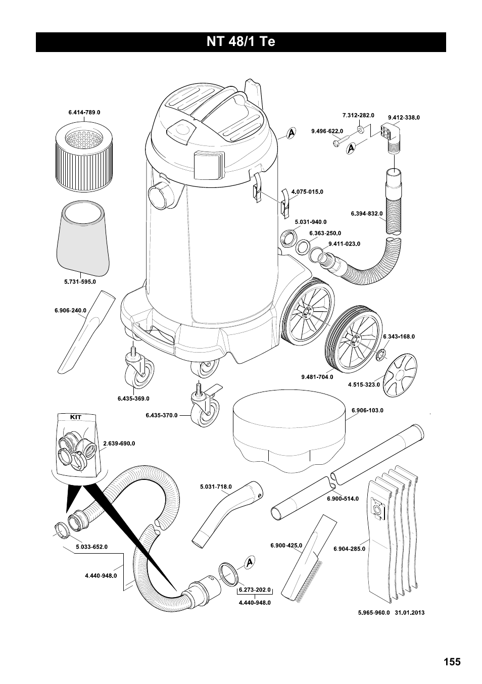 Nt 48/1 te | Karcher NT 48-1 Te User Manual | Page 155 / 156