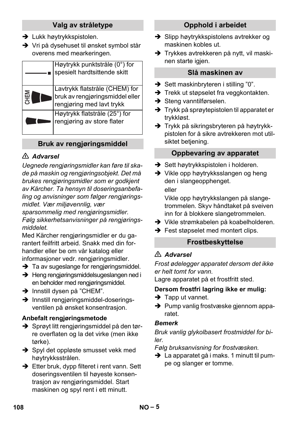 Karcher HD 6-12-4 CX Plus User Manual | Page 108 / 364