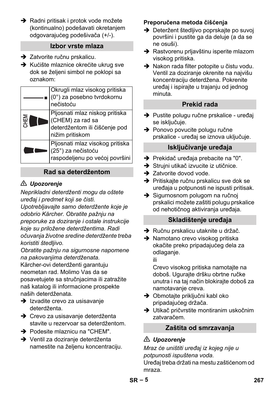 Karcher HD 6-12-4 CX Plus User Manual | Page 267 / 364