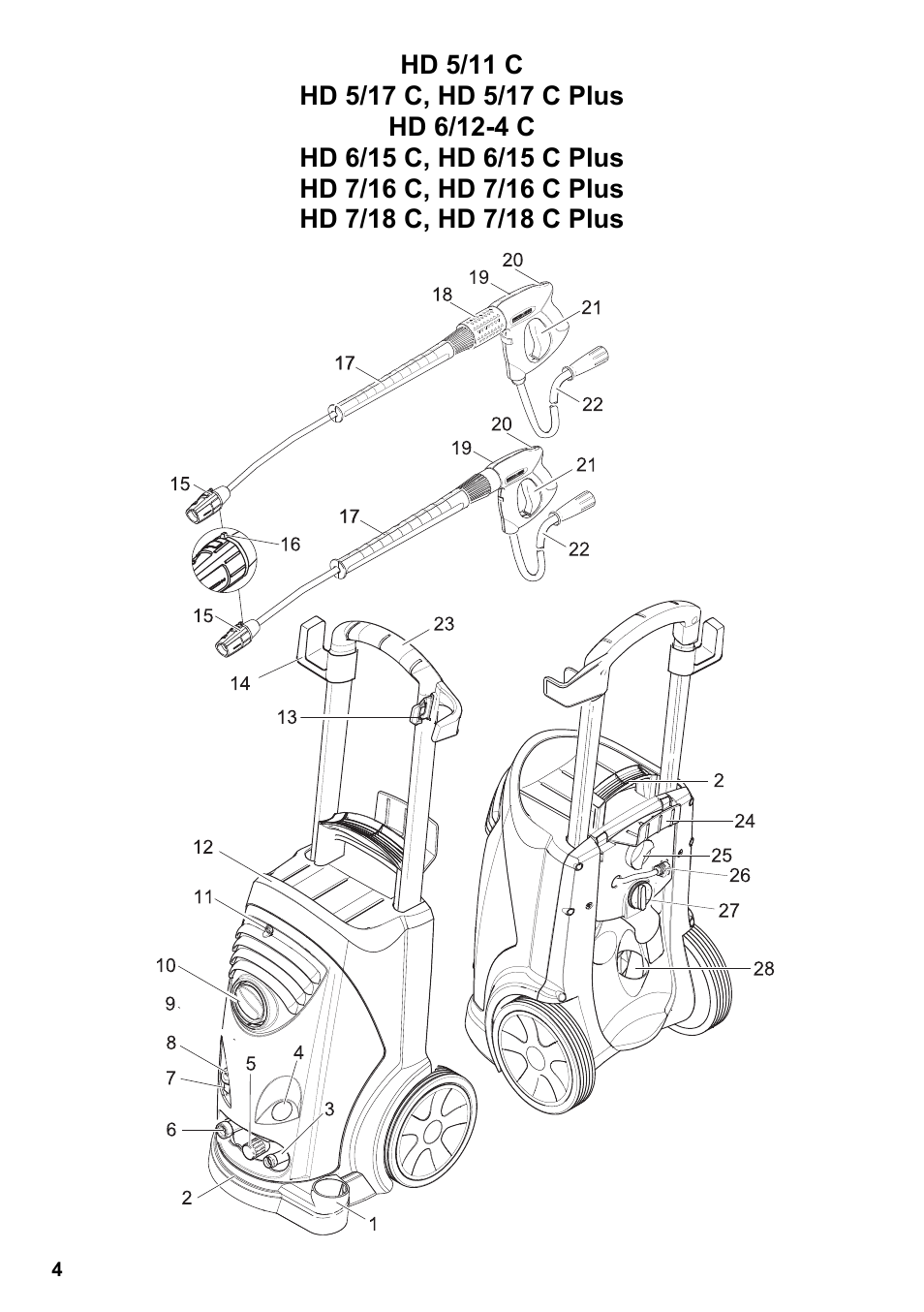 Karcher HD 6-12-4 CX Plus User Manual | Page 4 / 364