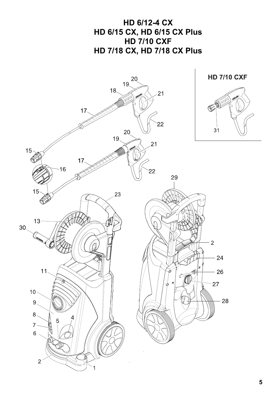 Karcher HD 6-12-4 CX Plus User Manual | Page 5 / 364