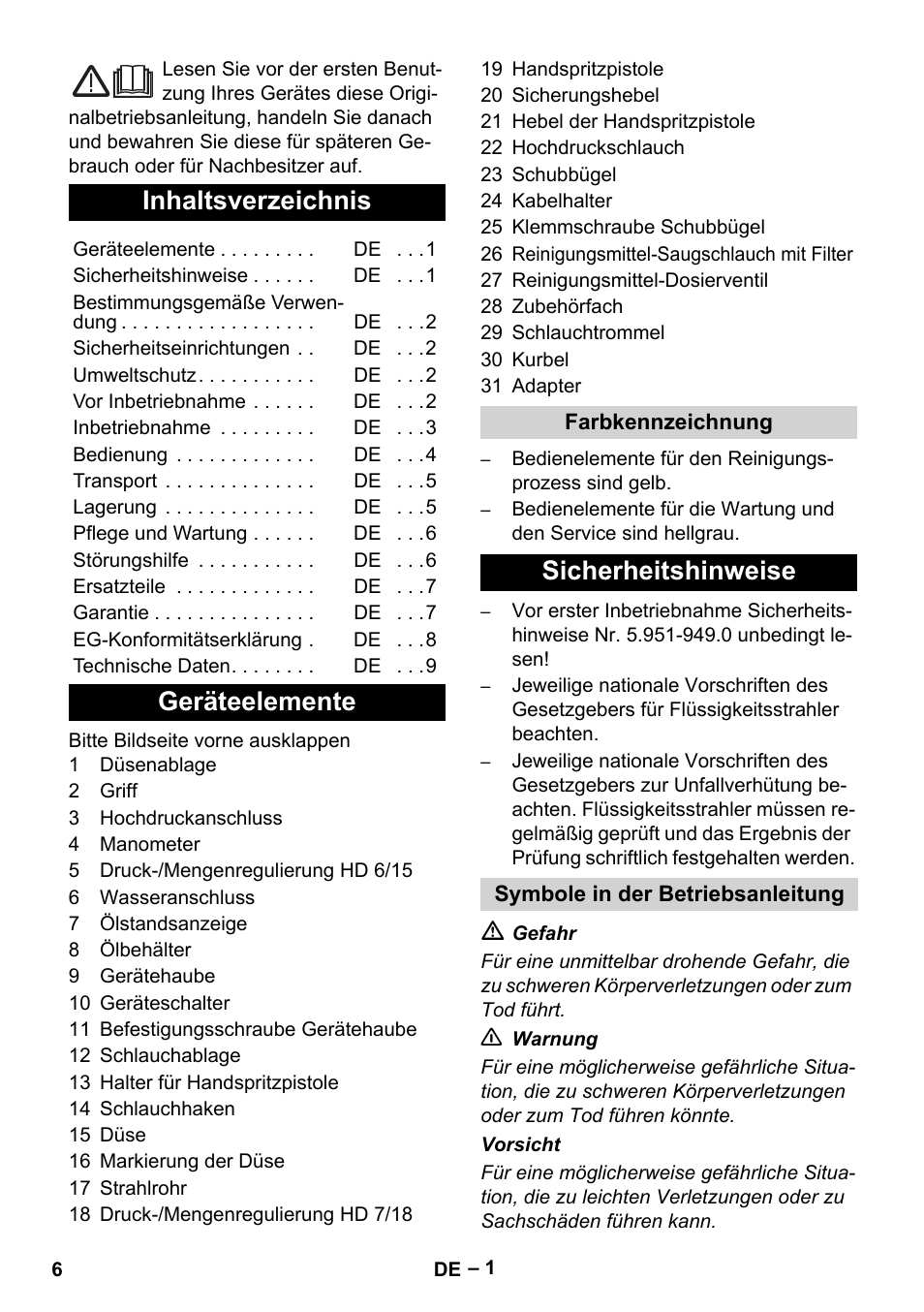 Karcher HD 6-12-4 CX Plus User Manual | Page 6 / 364