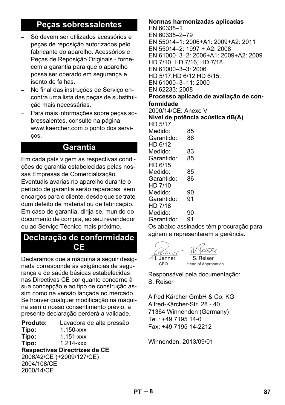 Karcher HD 6-12-4 CX Plus User Manual | Page 87 / 364