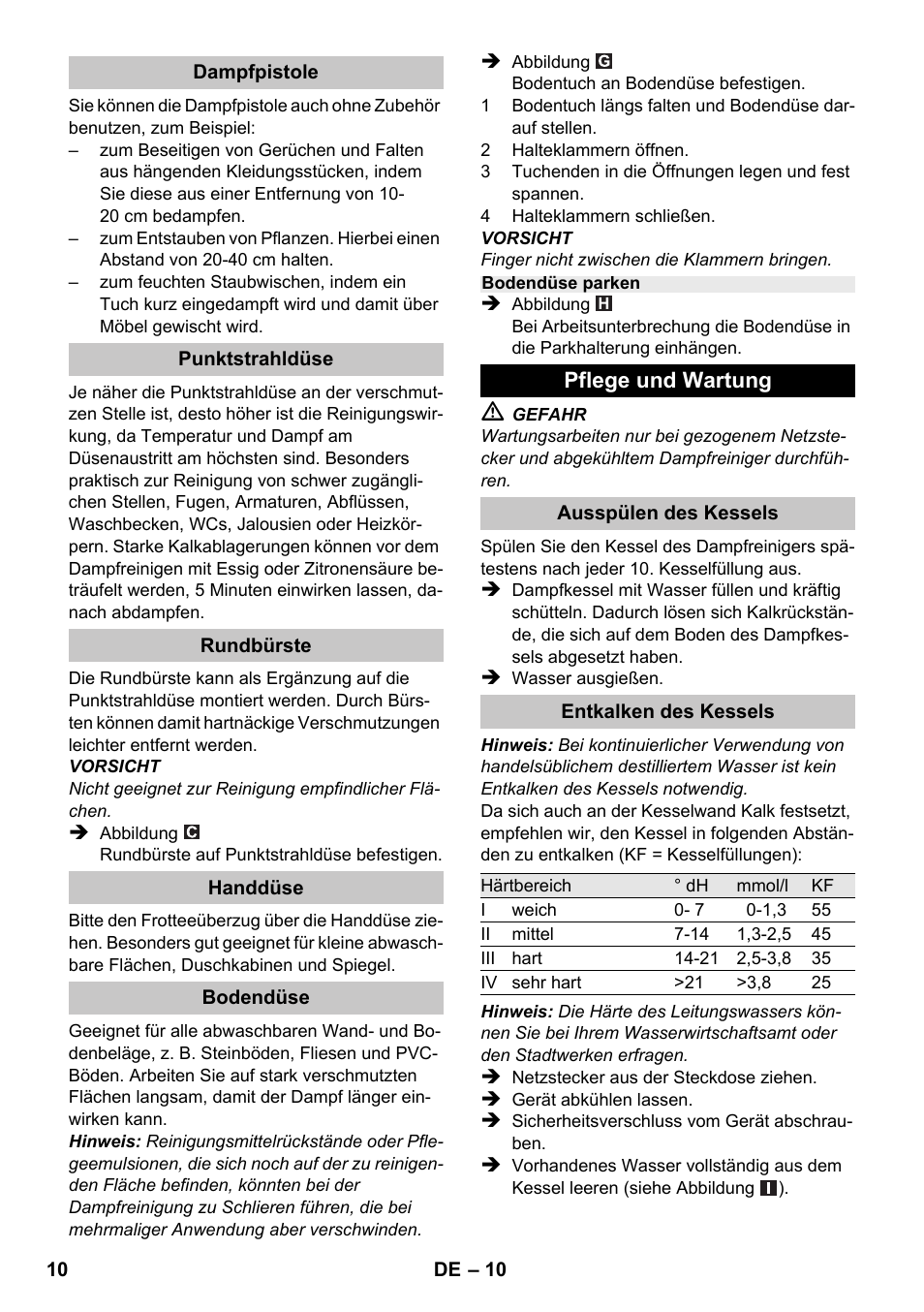 Karcher SC 1-020 User Manual | Page 10 / 210