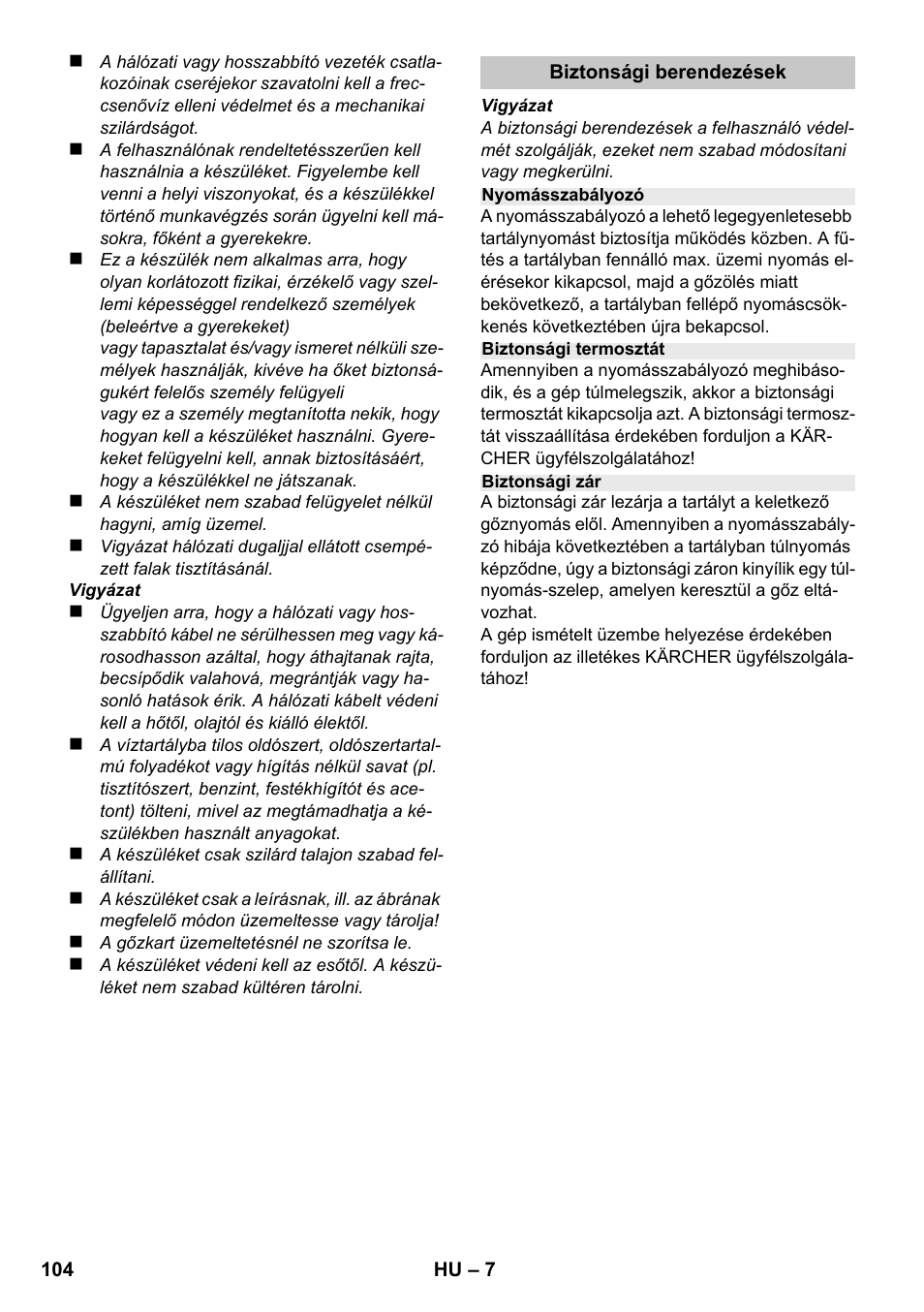 Karcher SC 1-020 User Manual | Page 104 / 210