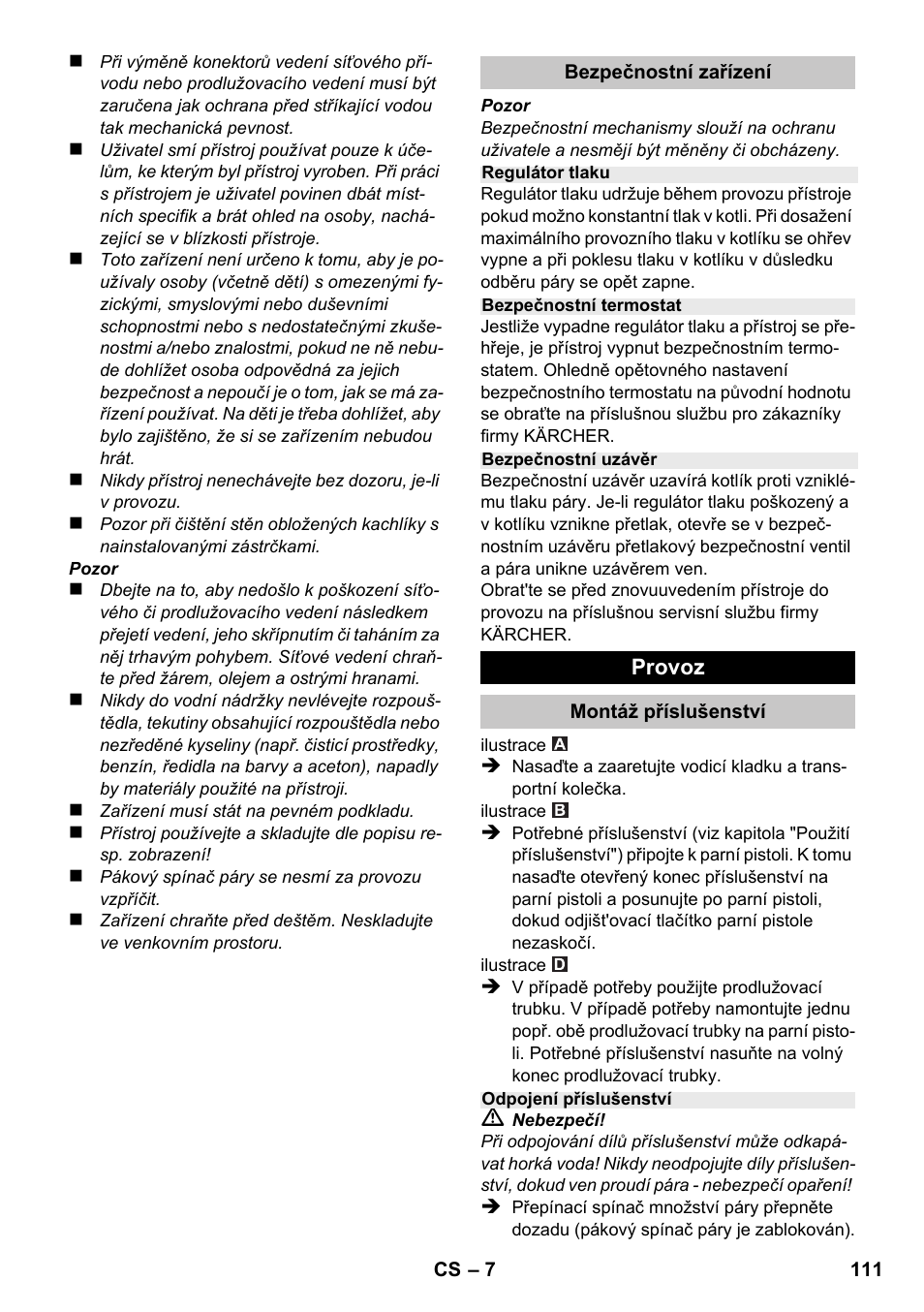 Karcher SC 1-020 User Manual | Page 111 / 210