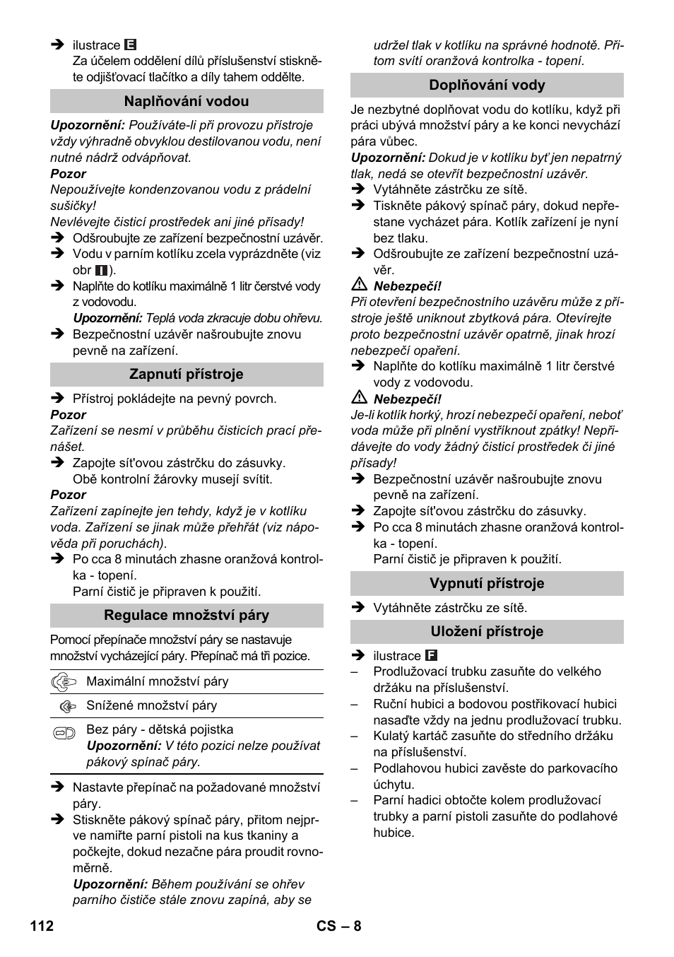 Karcher SC 1-020 User Manual | Page 112 / 210