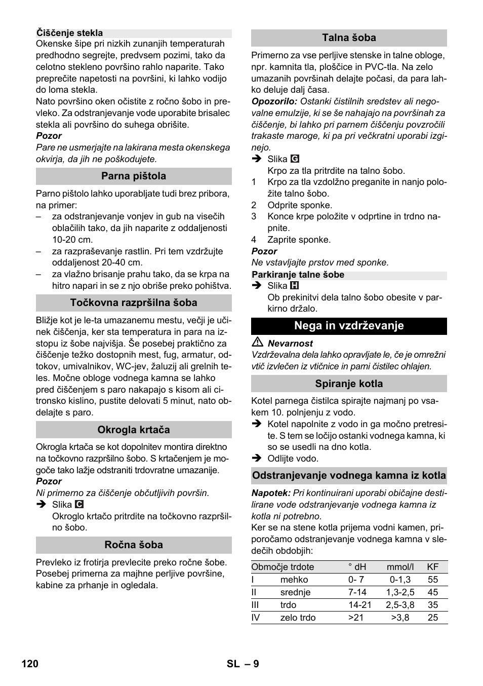 Karcher SC 1-020 User Manual | Page 120 / 210